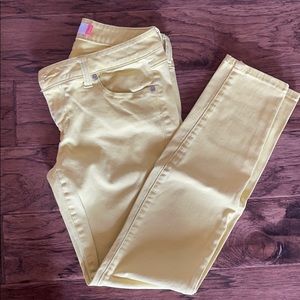 CAbi yellow skinny jeans
